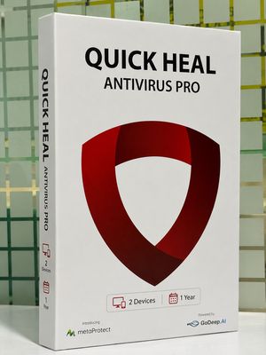 New, 2 User, 1 Year, Quick Heal Antivirus Pro