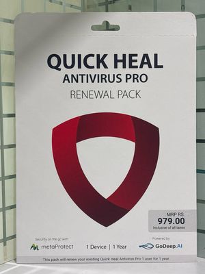Renewal, 1 User, 1 Year, Quick Heal Antivirus Pro Renewal, 1 User, 1 Year, Quick Heal Antivirus Pro