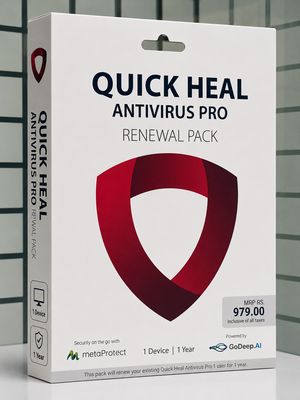 Renewal, 1 User, 1 Year, Quick Heal Antivirus Pro