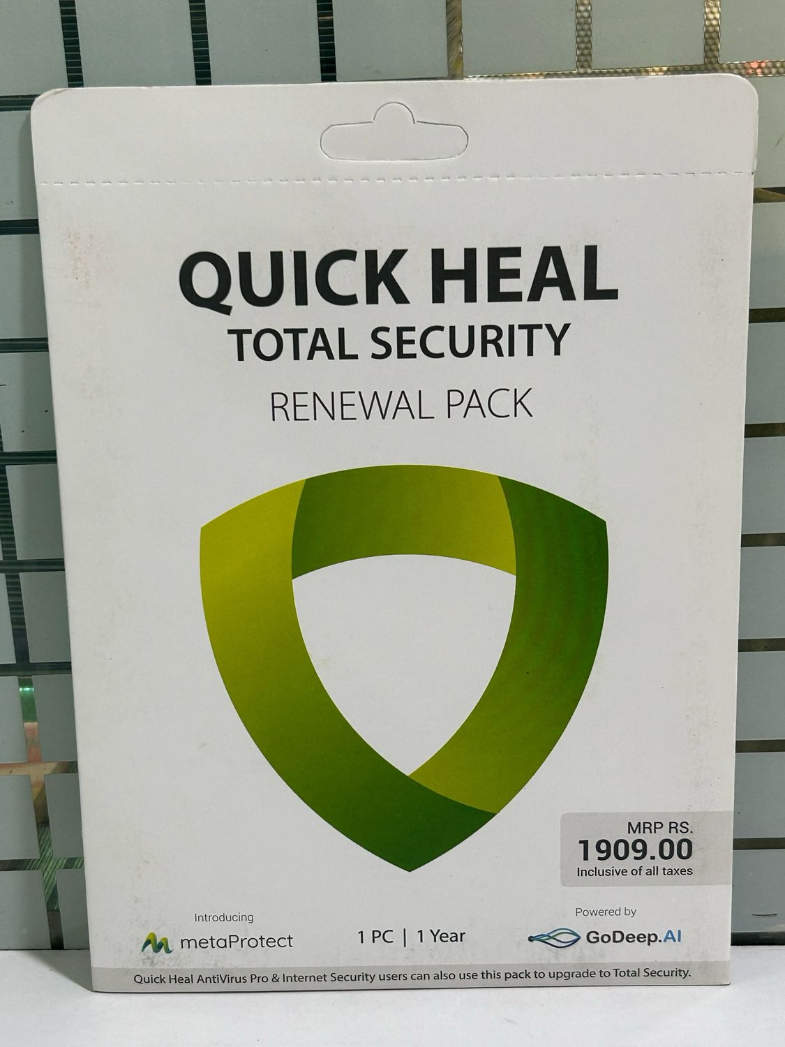 Renewal, 1 User, 1 Year, Quick Heal Total Security