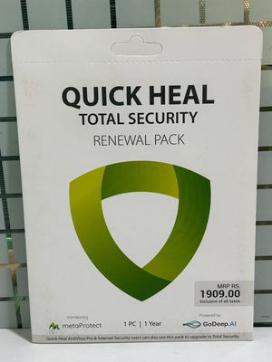 Renewal, 1 User, 1 Year, Quick Heal Total Security