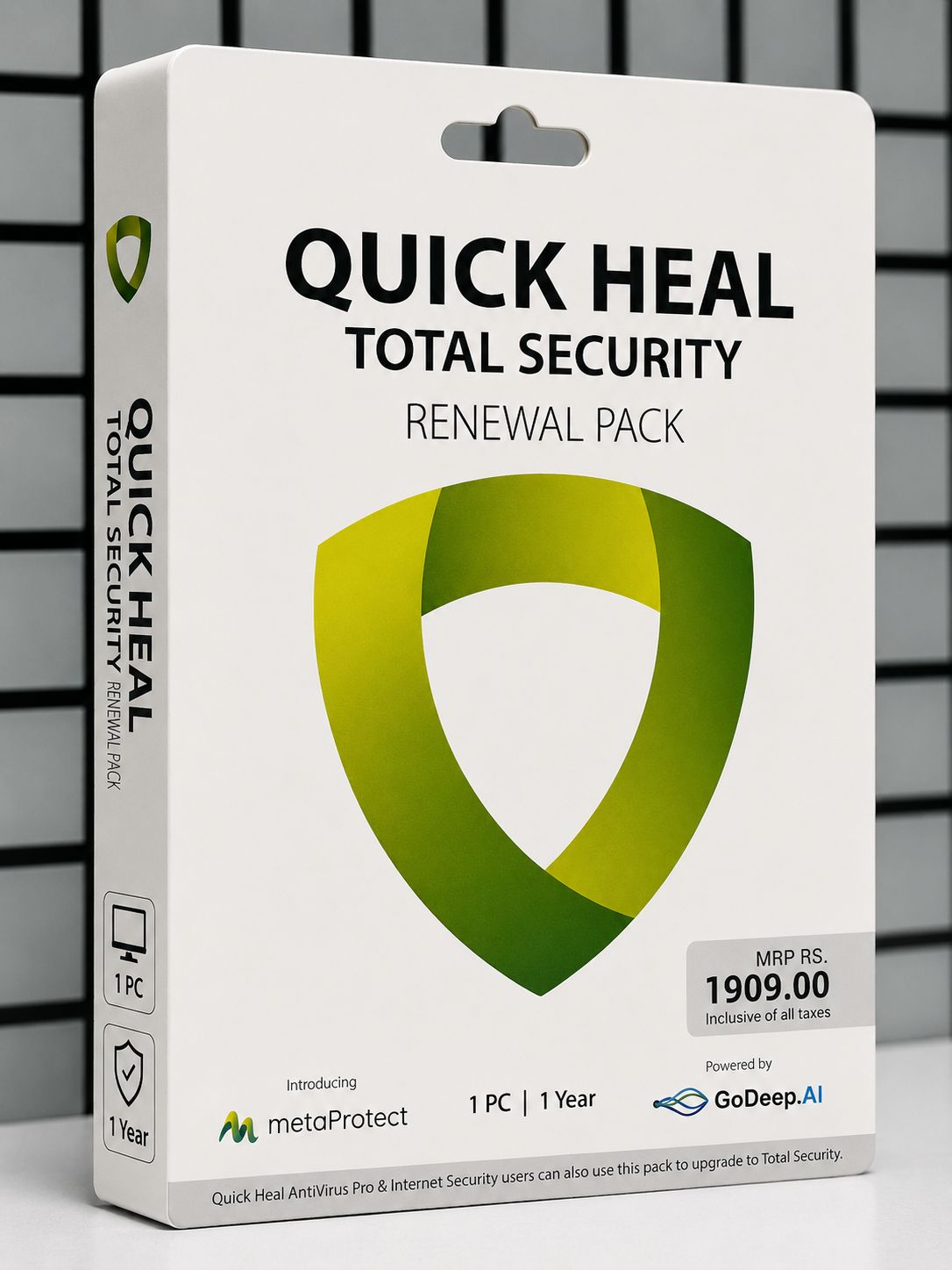 Renewal, 1 User, 1 Year, Quick Heal Total Security
