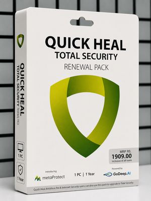 Renewal, 1 User, 1 Year, Quick Heal Total Security Renewal, 1 User, 1 Year, Quick Heal Total Security