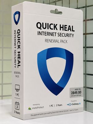 Renewal, 1 User, 3 Year, Quick Heal Internet Security