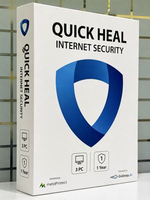 New, 3 User, 1 Year, Quick Heal Internet Security