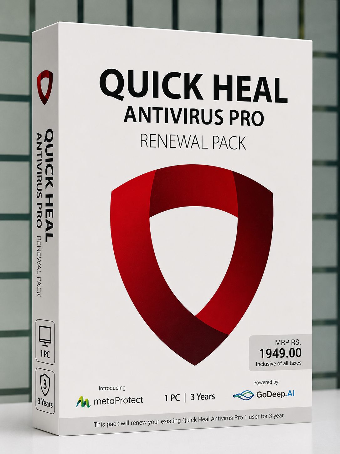 Renewal, 1 User, 3 Year, Quick Heal Antivirus Pro