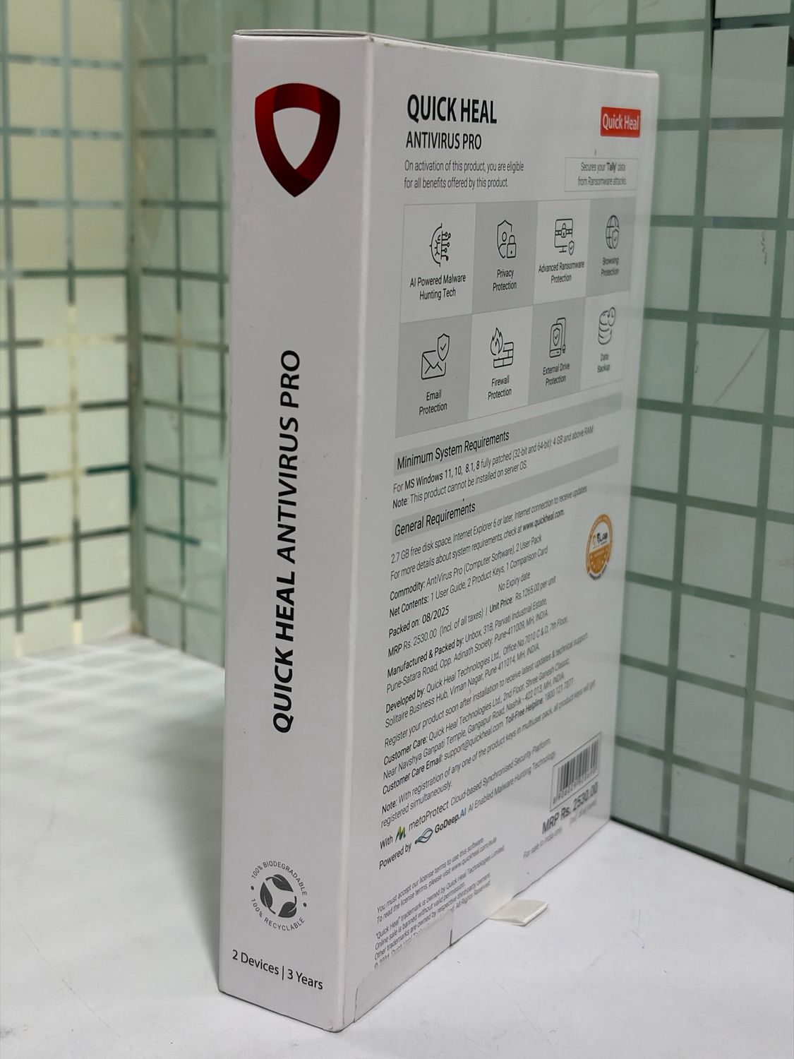 New, 2 User, 3 Year, Quick Heal Antivirus Pro New, 2 User, 3 Year, Quick Heal Antivirus Pro