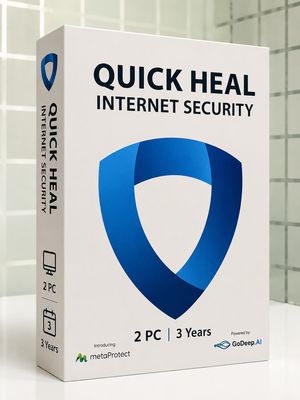 New, 2 User, 3 Year, Quick Heal Internet Security