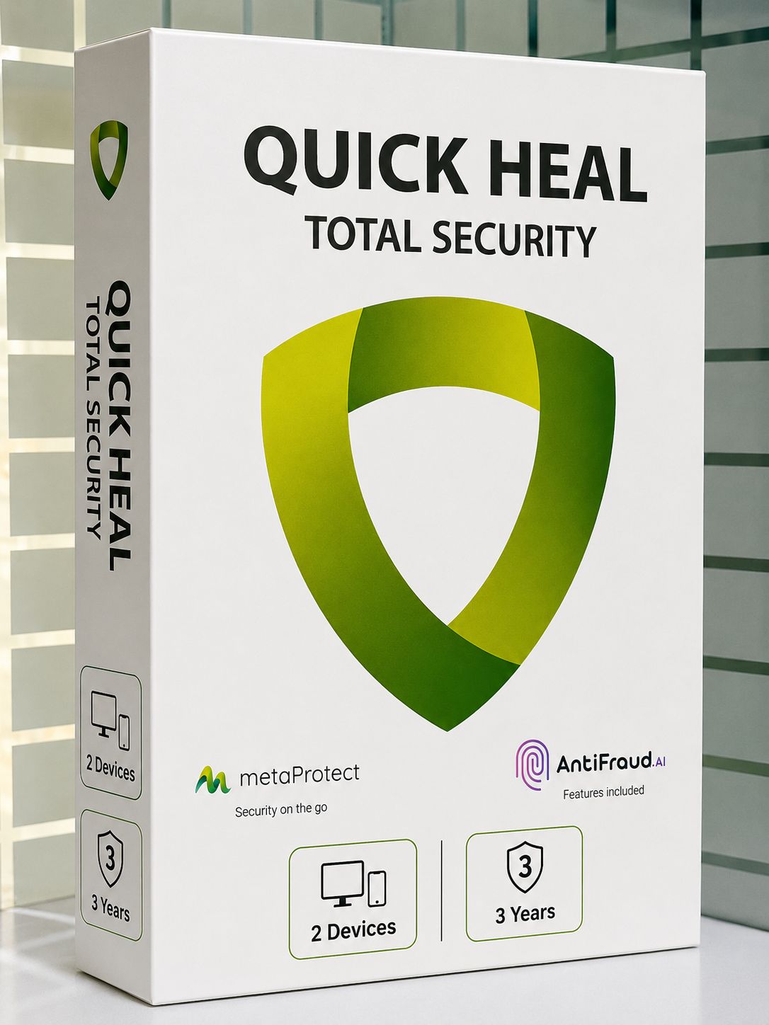 New 2pc 3yr Quick Heal Total Security