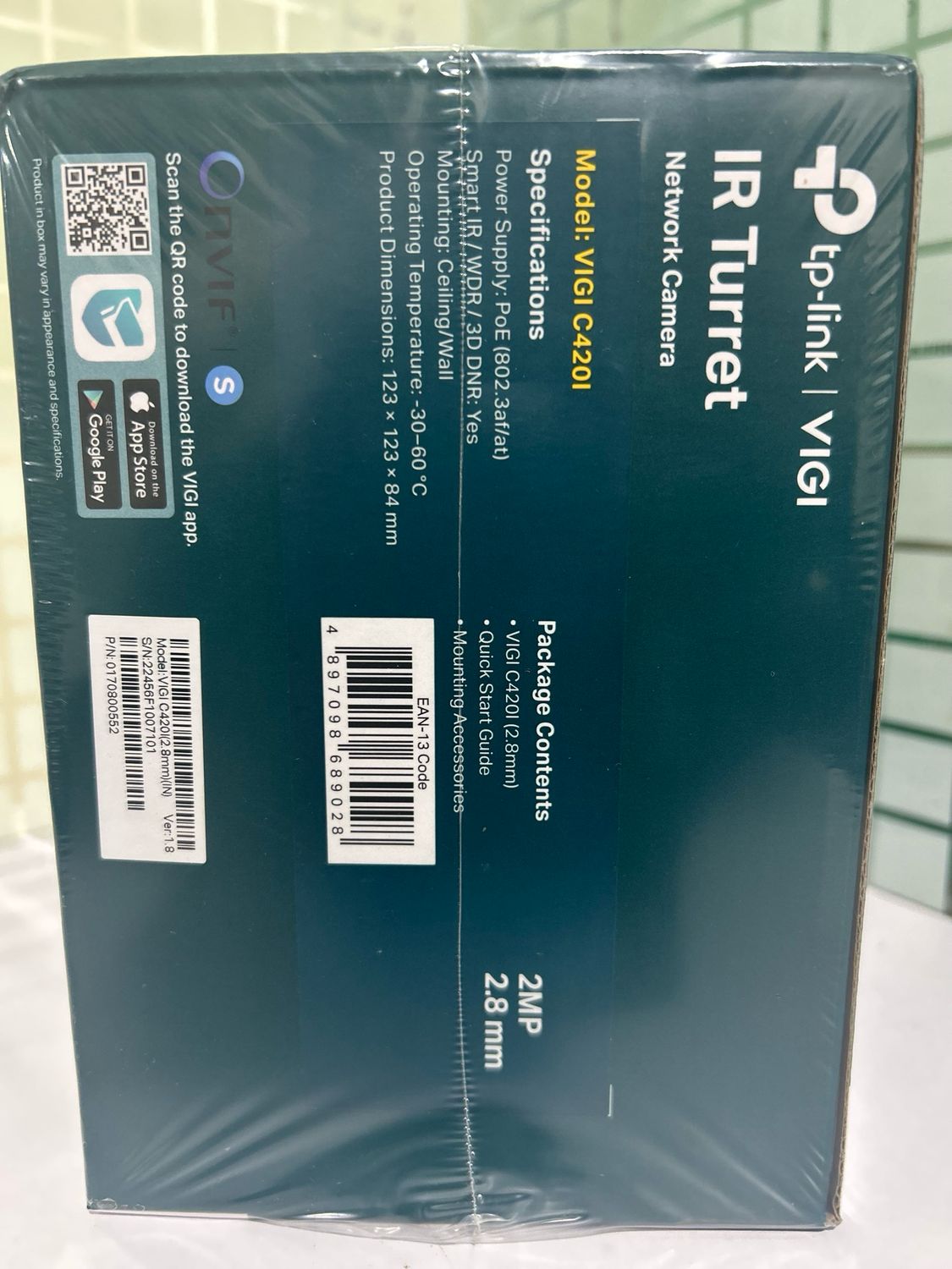 TP-Link VIGI C420I 2MP 2.8mm IR Turret Network Camera