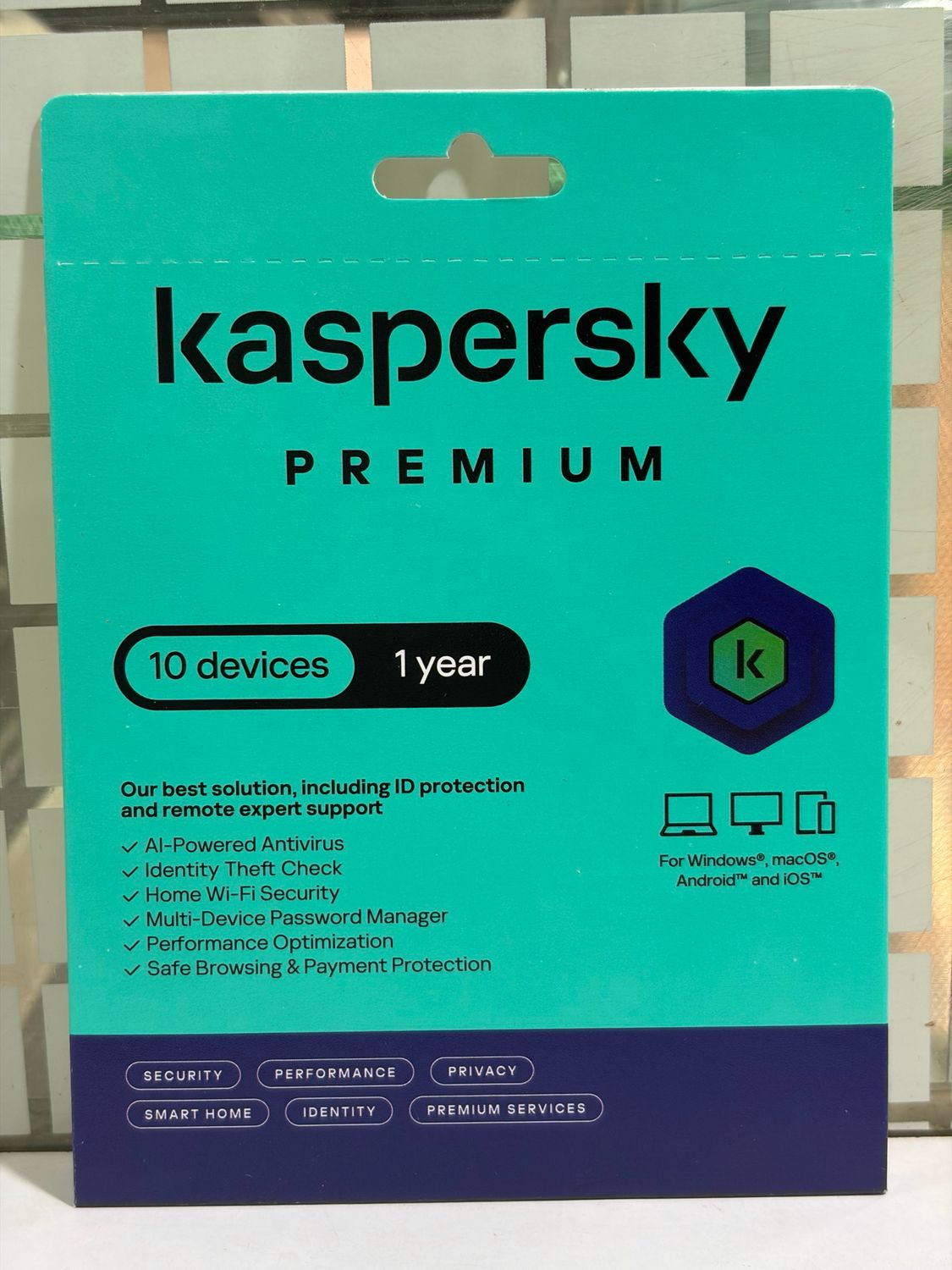 New, 10 User, 1 Year, Kaspersky Premium (total security)