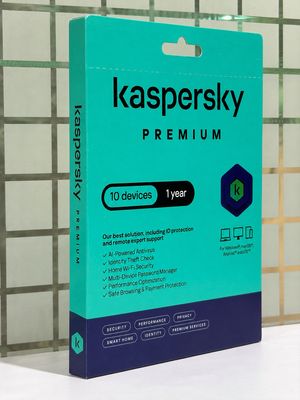 New, 10 User, 1 Year, Kaspersky Premium (total security)