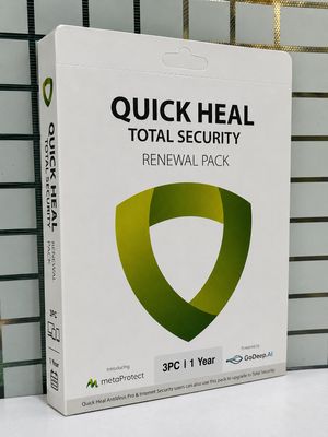 Renewal, 3 User, 1 Year, Quick Heal Total Security