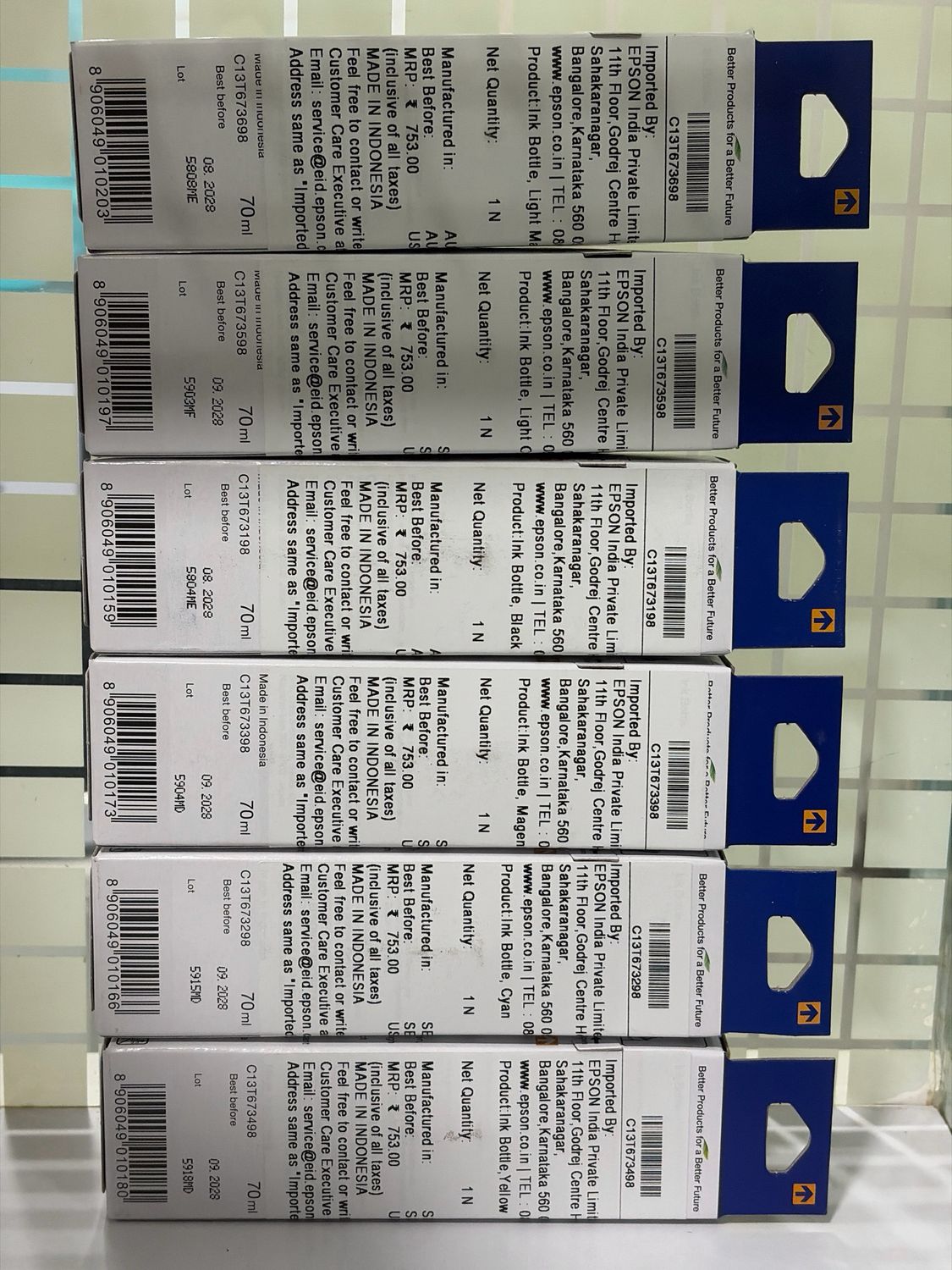 Epson 673 set of 6 bottle (L805, L850, L1800, L810, L800)