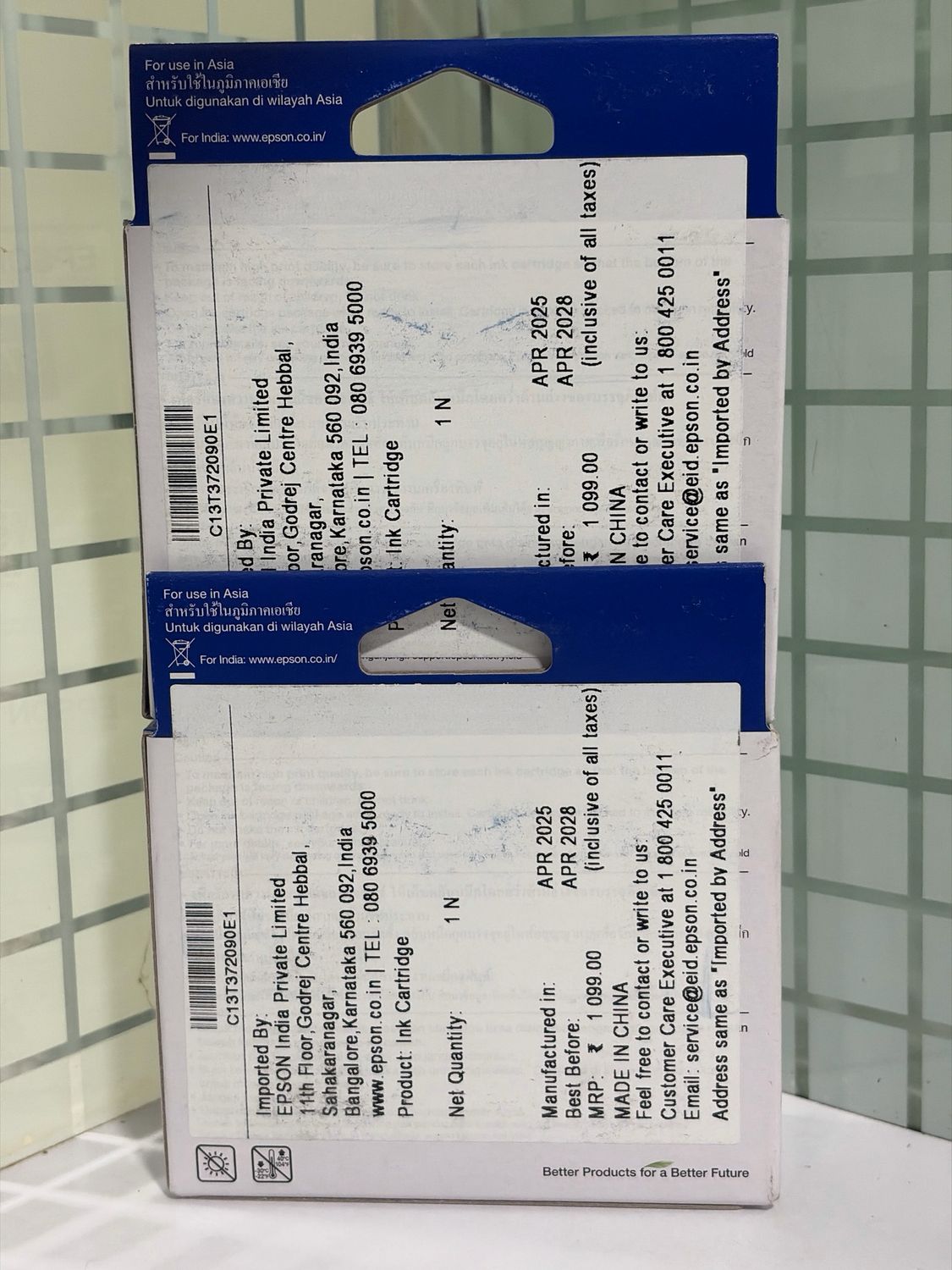 Epson 372 Photo Printer Ink Cartridge (Pack of 2)