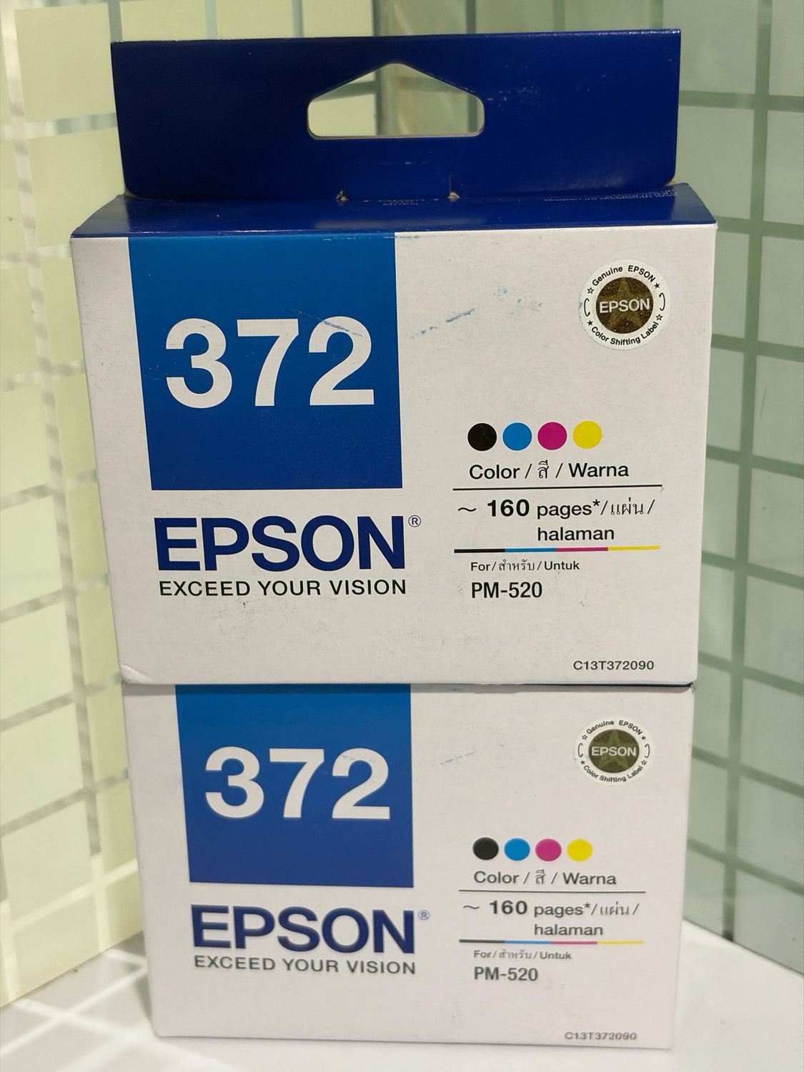 Epson 372 Photo Printer Ink Cartridge (Pack of 2)