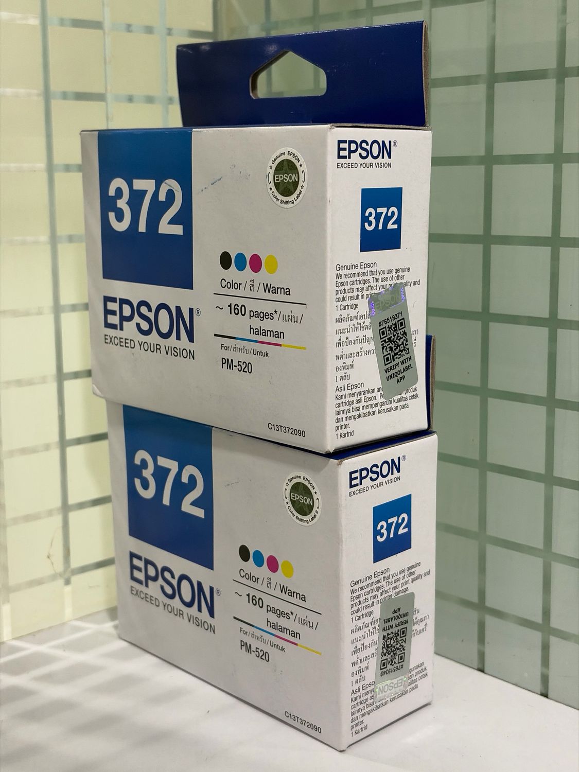 Epson 372 Photo Printer Ink Cartridge (Pack of 2)