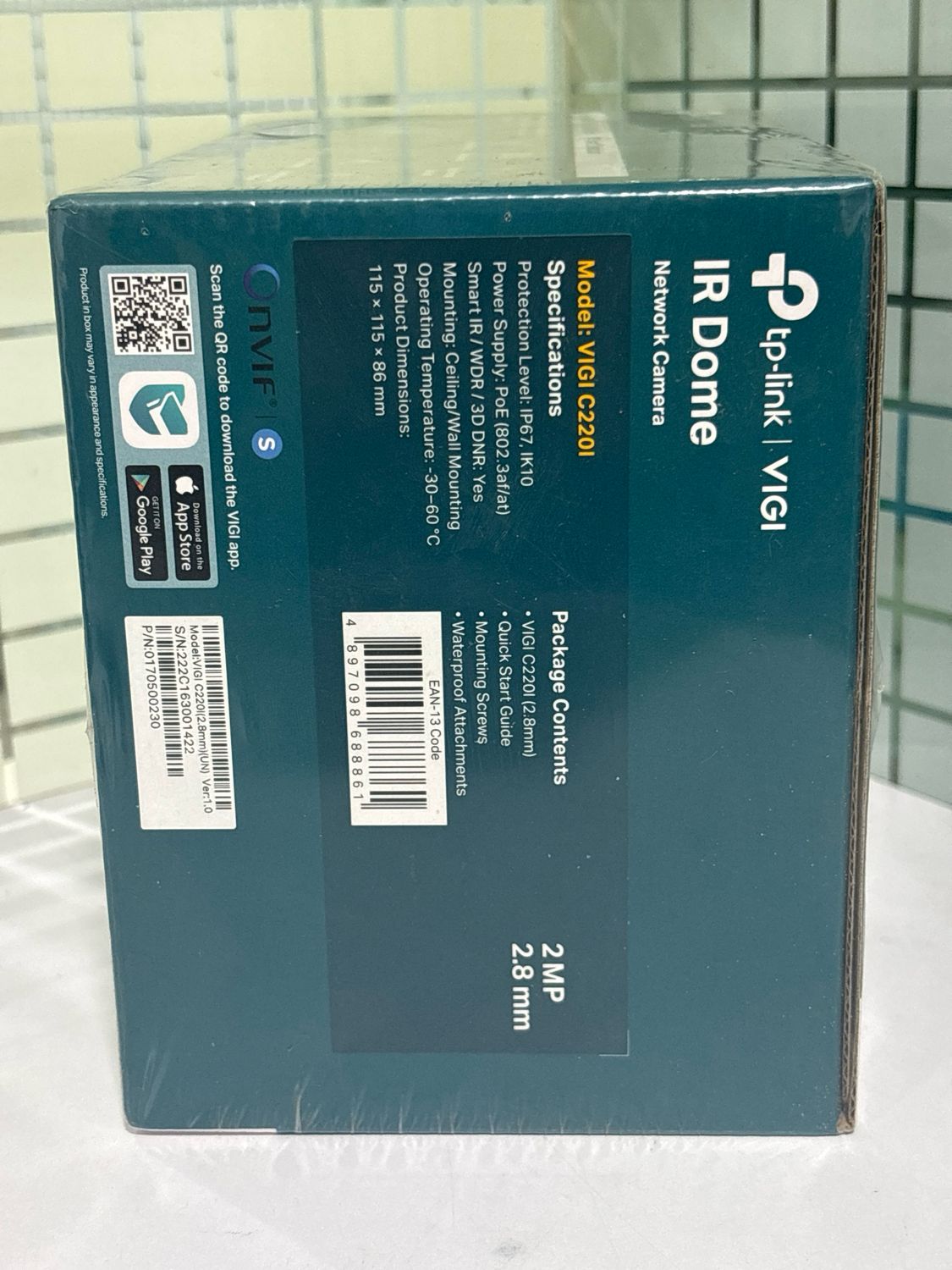 TP Link VIGI C220I 2MP 2.8mm IR Dome Network Camera