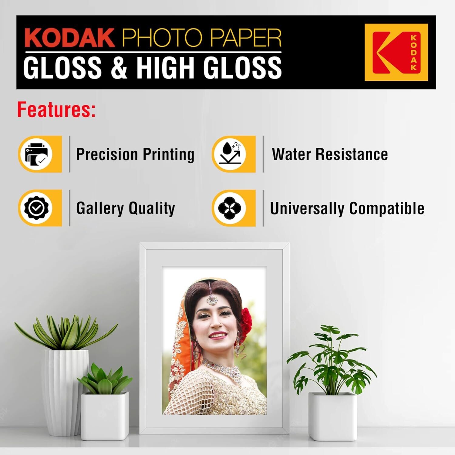 Kodak 180gsm 4R (4x6) Glossy Photo Paper (100sheets)