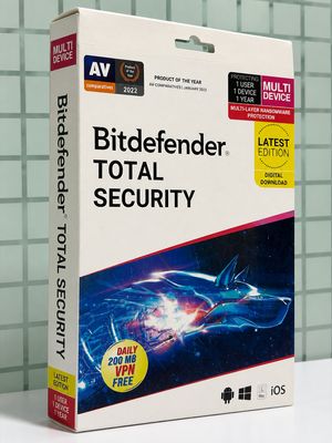 Renewal, 1 User, 1 Year, BitDefender Total Security (200MB VPN) Renewal, 1 User, 1 Year, BitDefender Total Security (200MB VPN)