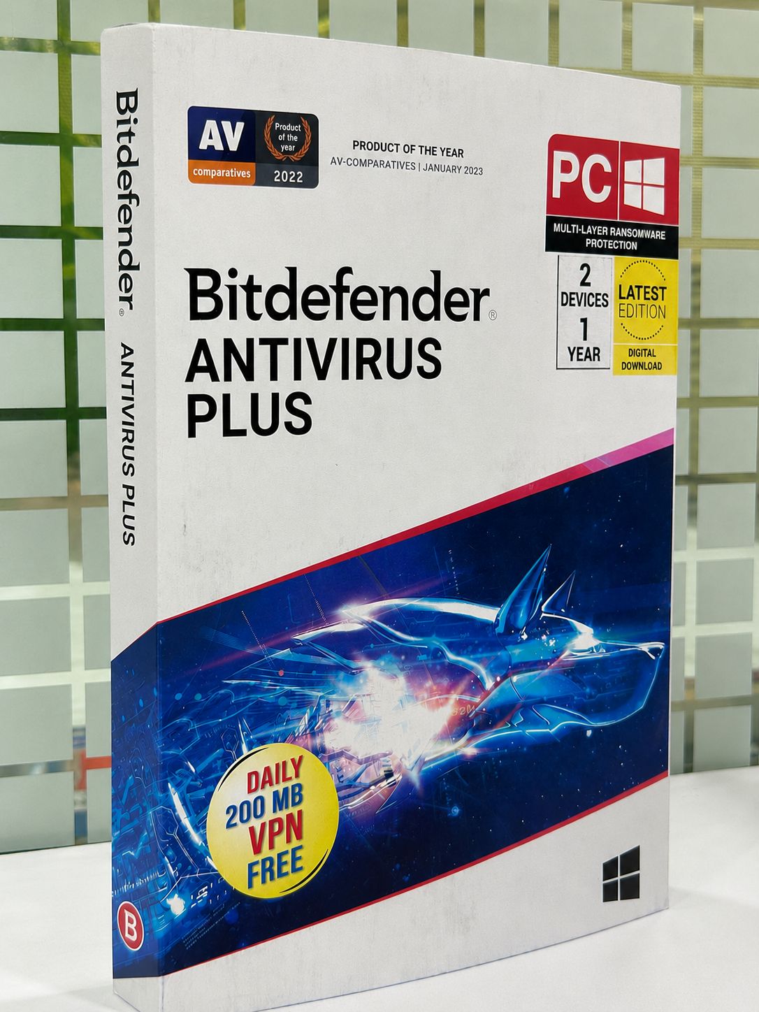 2 User, 1 Year, Bitdefender Antivirus Plus (200MB VPN)