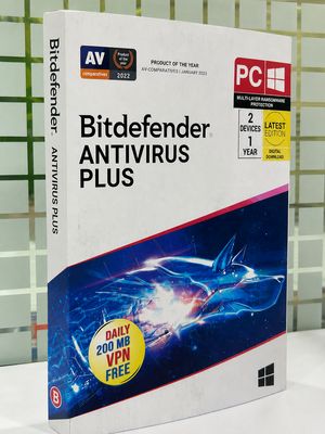 2 User, 1 Year, Bitdefender Antivirus Plus (200MB VPN)