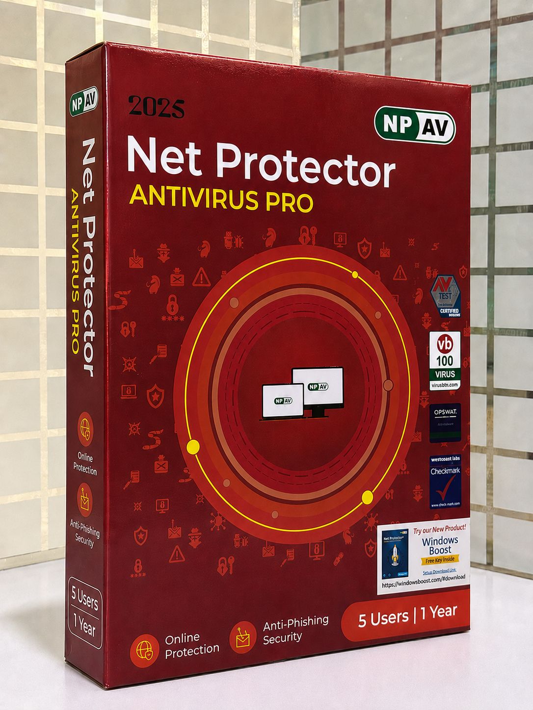 5 User, 1 Year, Net Protector Antivirus Pro