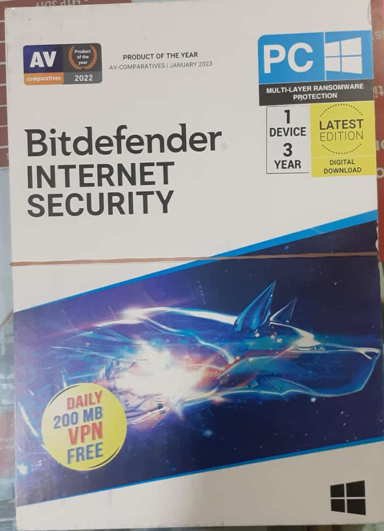1 User, 3 Year, Bitdefender Internet Security (200MB VPN)