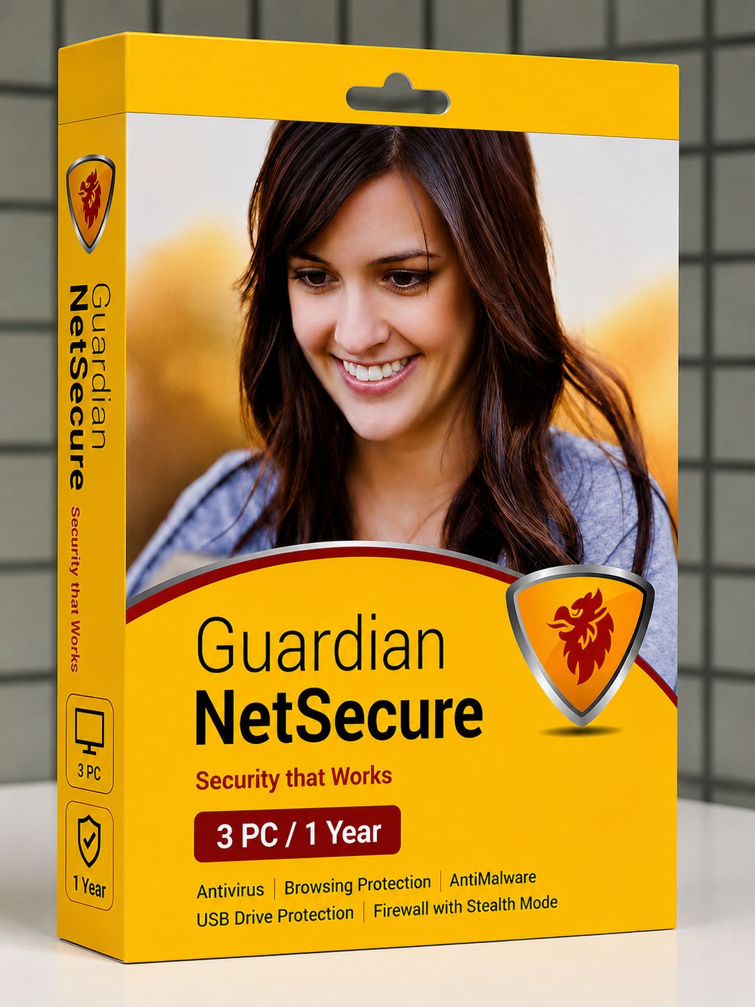 New 3pc 1yr Guardian NetSecure Antivirus