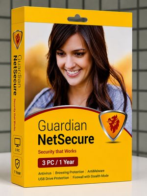 3 User, 1 Year, Guardian NetSecure Antivirus 3 User, 1 Year, Guardian NetSecure Antivirus
