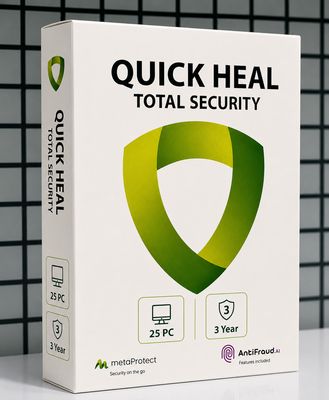 New, 25 User, 3 Year, Quick Heal Total Security