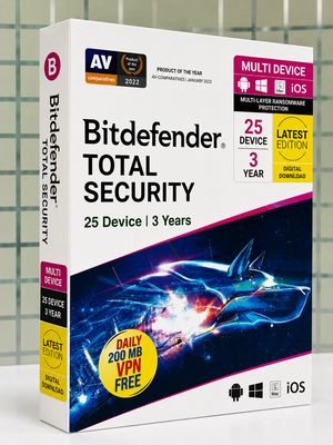 25 User, 1 Year, Bitdefender Total Security (200MB VPN) 25 User, 1 Year, Bitdefender Total Security (200MB VPN)
