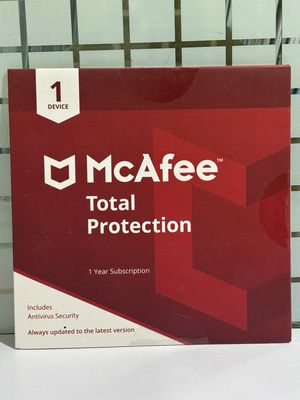 New, 1 User, 1 Year, McAfee Total Protection