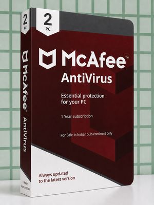 2 User, 1 Year, McAfee Antivirus 2 User, 1 Year, McAfee Antivirus