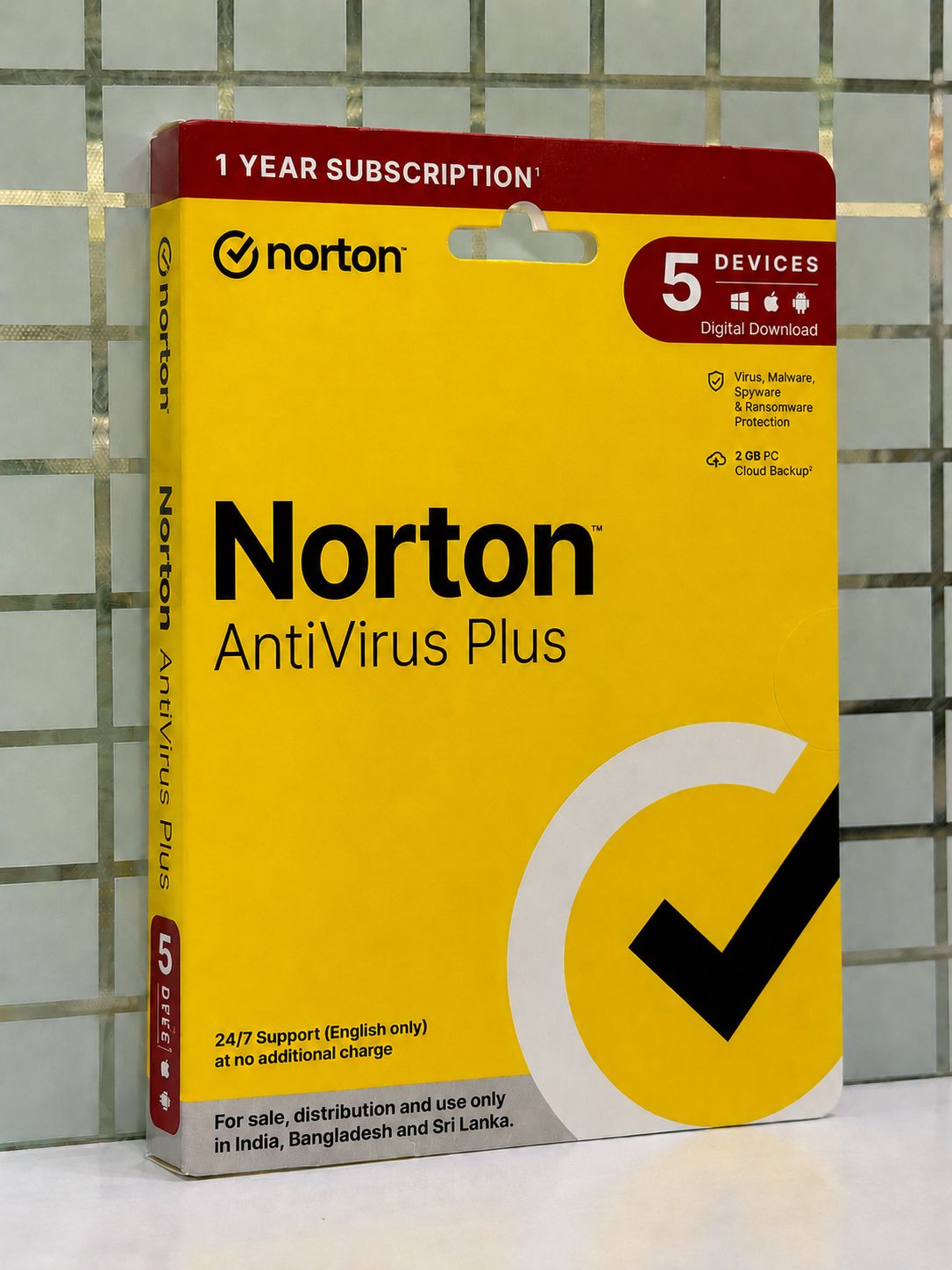 New 5pc 1yr Norton Antivirus Plus