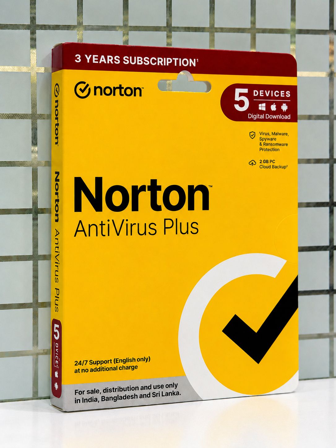 5 User, 3 Year, Norton Antivirus Plus
