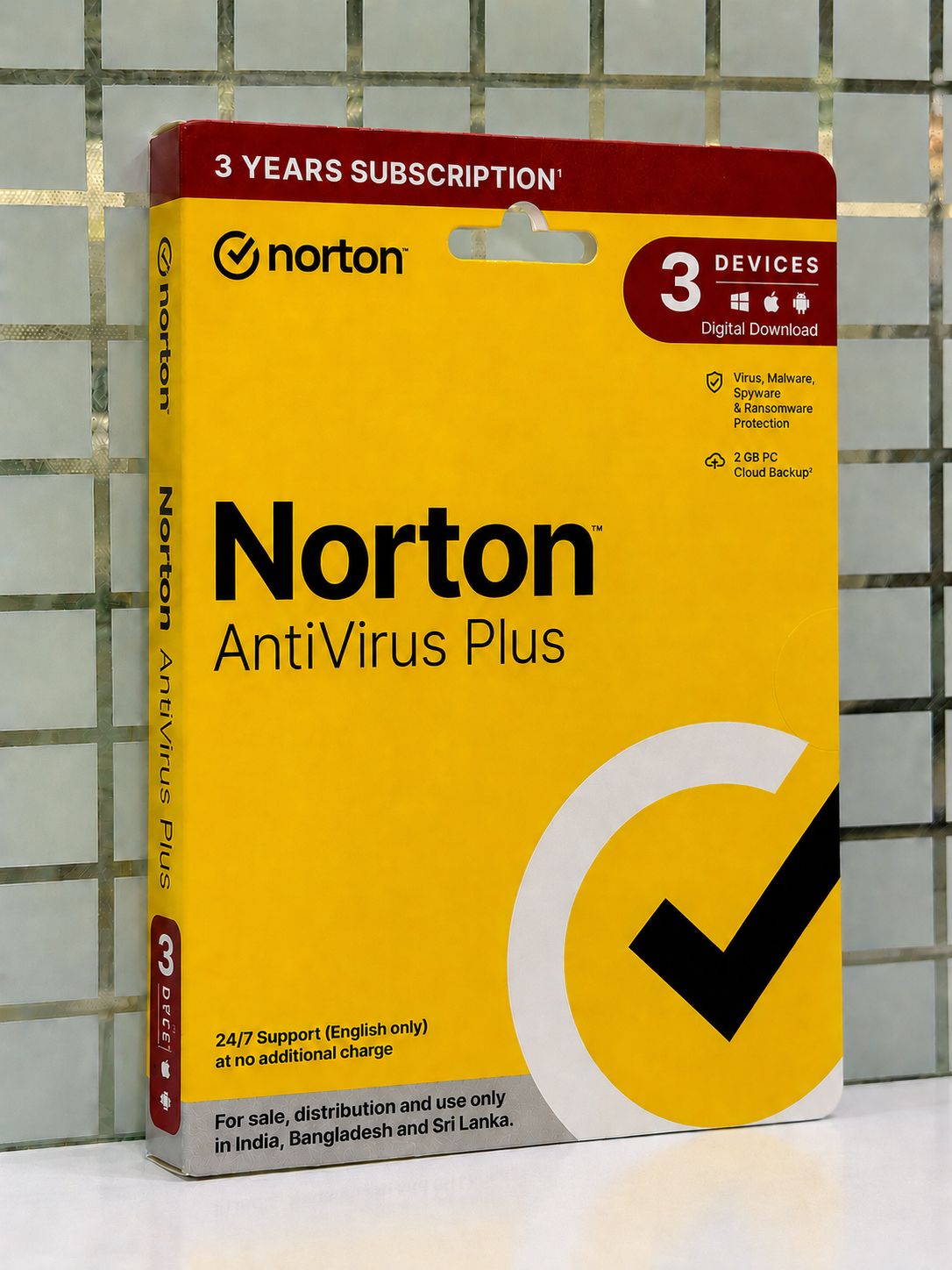 New 3pc 3yr Norton Antivirus Plus