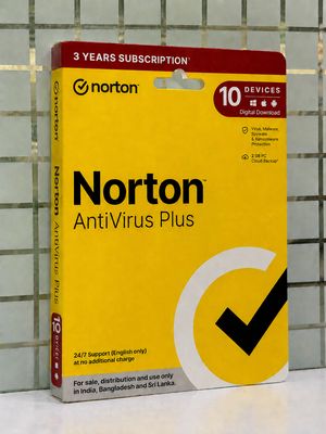 10 User, 3 Year, Norton Antivirus Plus