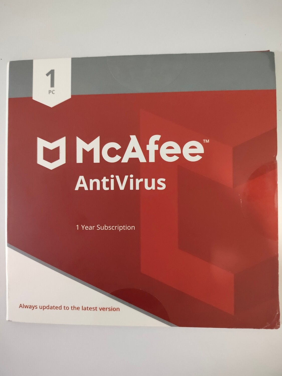New, 1 User, 1 Year, McAfee Antivirus