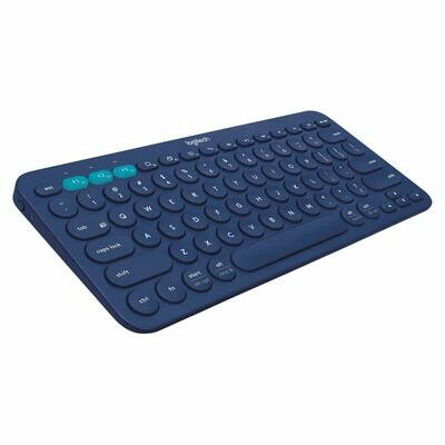 Logitech K380 Multi-Device Bluetooth Keyboard, Blue Logitech K380 Multi-Device Bluetooth Keyboard, Blue