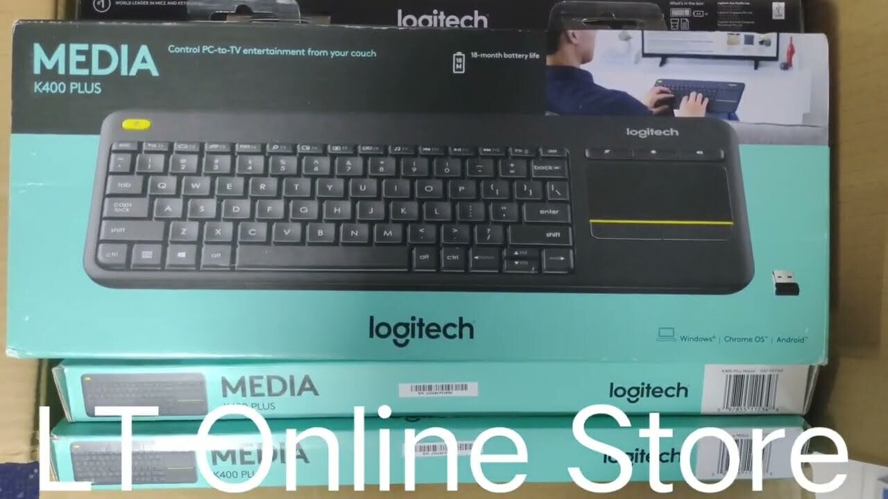Logitech K400 Plus Wireless Touch Keyboard