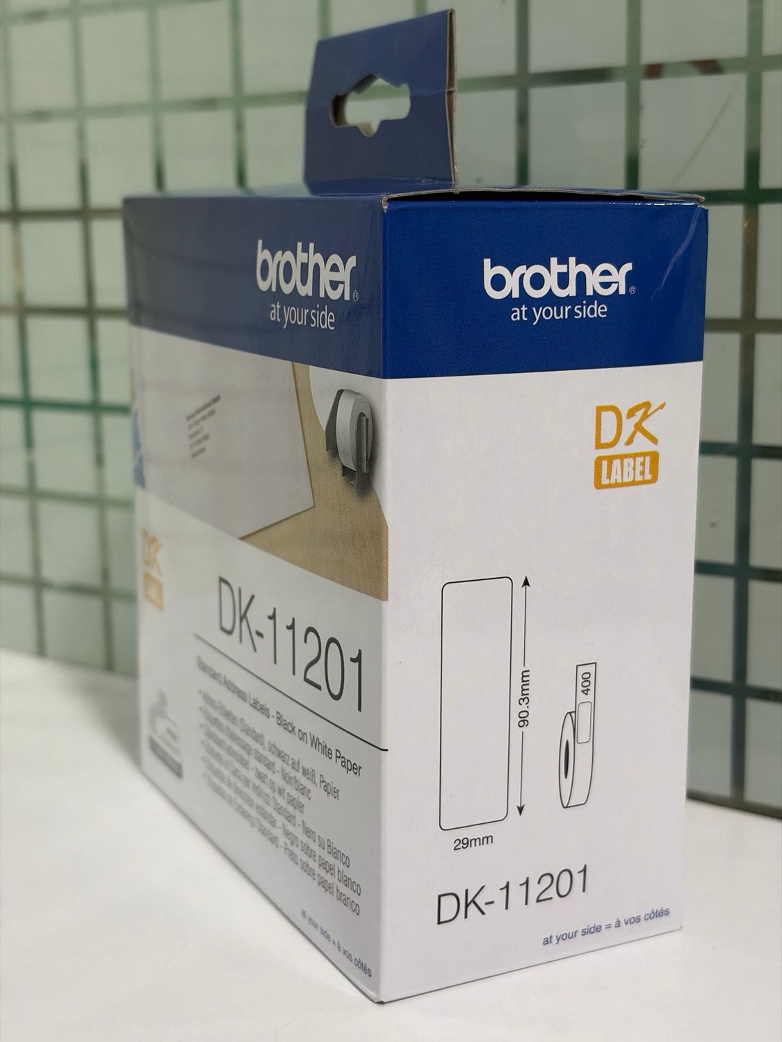 Brother DK11201 Standard Address Label, 29mm X 90mm X 400pcs