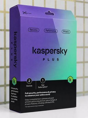 New, 2 User, 1 Year, Kaspersky Plus (internet security)