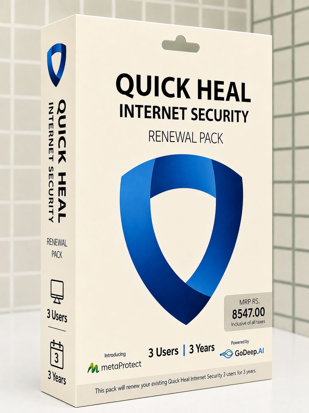 Renewal 3pc 3yr Quick Heal Internet Security