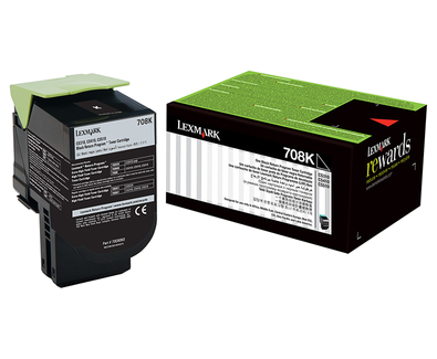 Lexmark 708K Toner Cartridge, Black