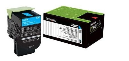 Lexmark 708C Cyan Toner Cartridge Lexmark 708C Cyan Toner Cartridge