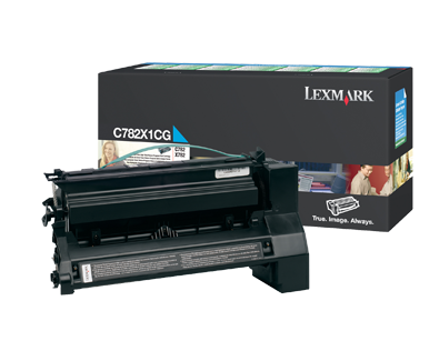 Lexmark C782X1CG High Yield Cyan Toner Cartridge Lexmark C782X1CG High Yield Cyan Toner Cartridge