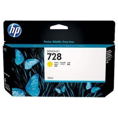 HP DesignJet 728 Yellow Ink, 130ml (T730, T830)