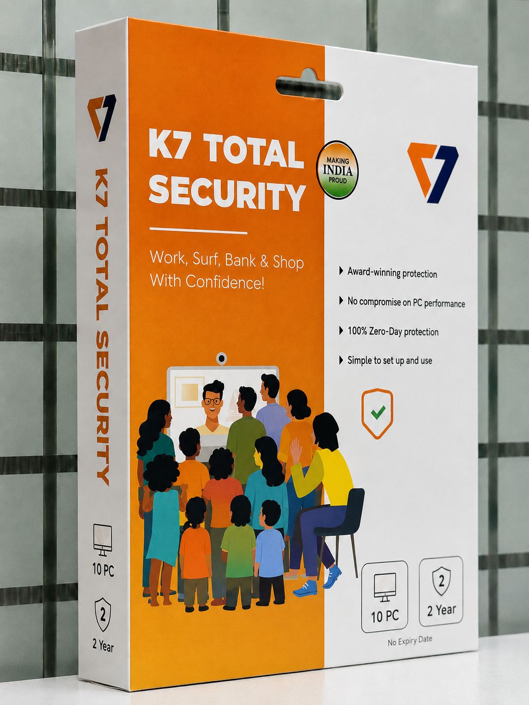 10 User, 2 Year, K7 Total Security