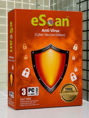 New v22x, 3 User, 3 Year, eScan Anti-Virus Security